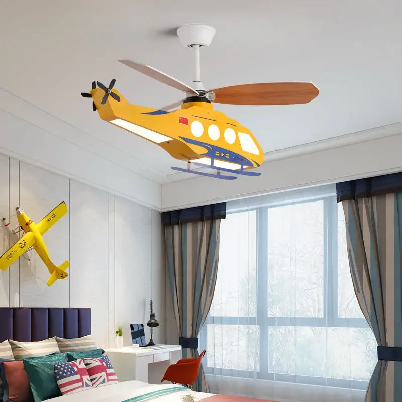 DecorBites™ Helicopter Light Ceiling Lamp for Boy's Room