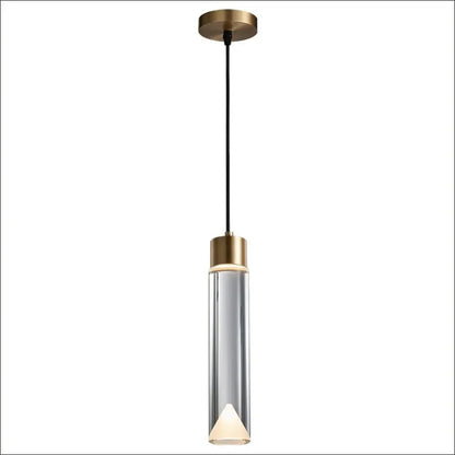 DecorBites™ Clear Crystal Copper Pendant Light for Dining, Kitchen, Bedroom - Adjustable G4 Bulb