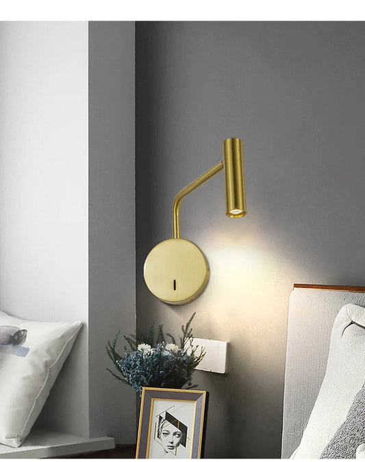 DecorBites™ 6W Modern LED Wall Lamp with Reading Light for Home and Hotel