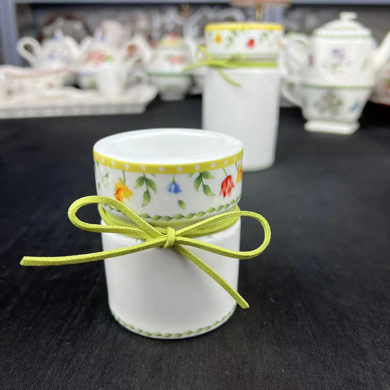 DecorBites™ Easter Tulip Dinnerware Set & Serving Pieces for Home Kitchen.