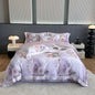 Decobites Flower Digital Print Duvet Cover Set Soft Silky Cool Bedding