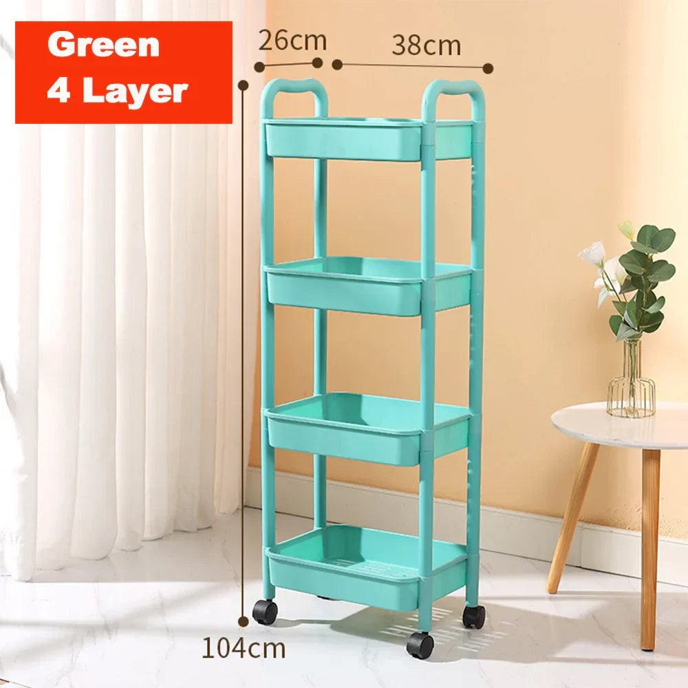 Carrito de Almacenamiento para Cocina Decorbites™ Organizador de Utilidades con Ruedas Estante Carrito de Transeúnte