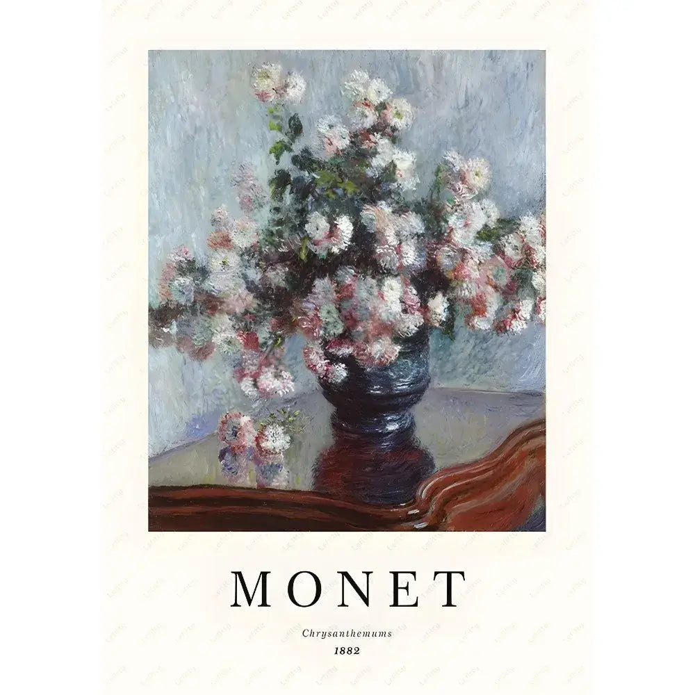 DecorBites™ Monet Wildflower Poster Print for Home Decor