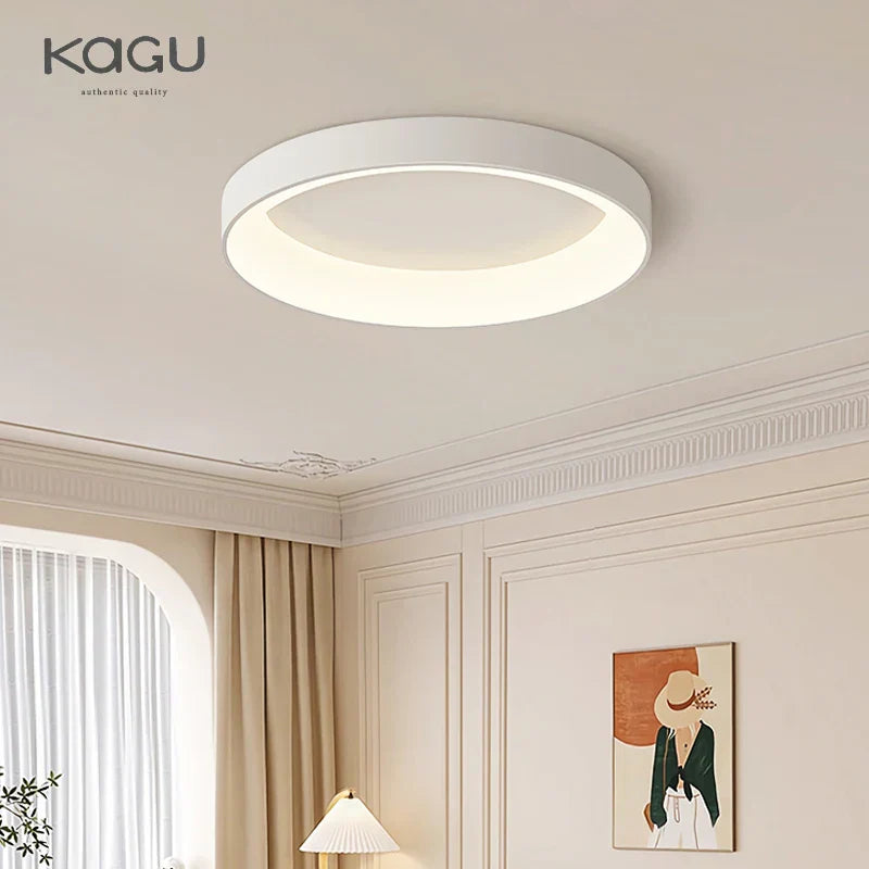 DecorBites™ LED Ceiling Lights: White Grey Modern Design, Dimmable for Living Room Bedroom Dining