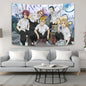 Tokyo Avengers Tapestry Wall Art by Decobites: Kawaii Anime Room Decoration