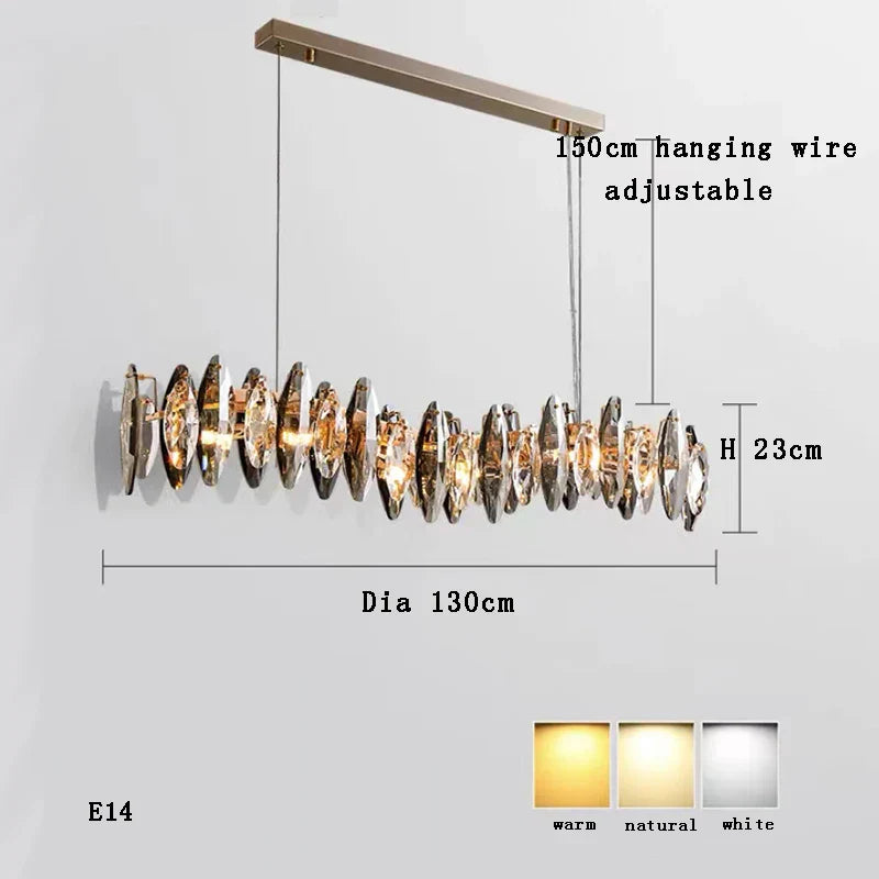 DecorBites™ Kristal 2024 Chandelier LED Light for Dining and Living Room Decor