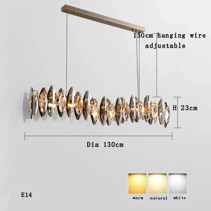 DecorBites™ Kristal 2024 Chandelier LED Light for Dining and Living Room Decor