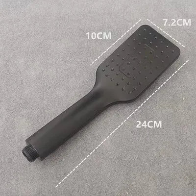 Cabezal de ducha de mano DecorBites™ negro de alta presión para ahorrar agua y simular una lluvia en el baño