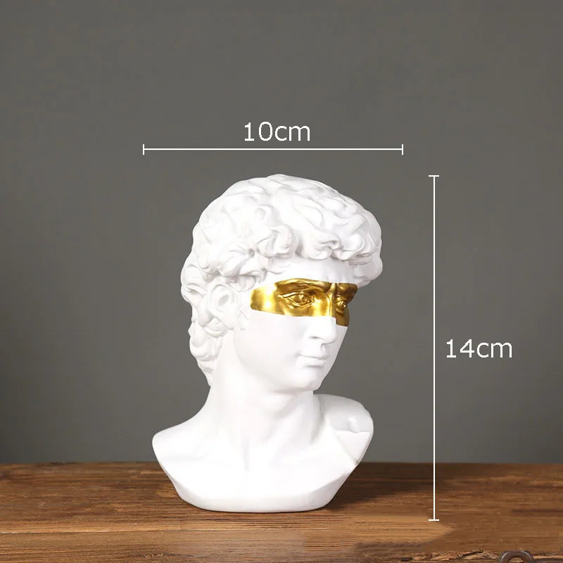 Gold Resin David Sculpture