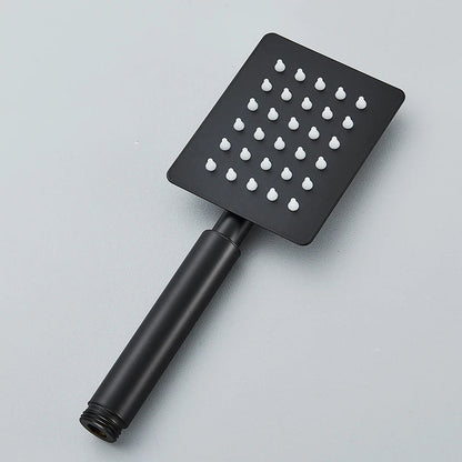 رأس دش محمول من DecorBites™ مصنوع من الفولاذ المقاوم للصدأ باللون الأسود للمياه الساخنة والباردة