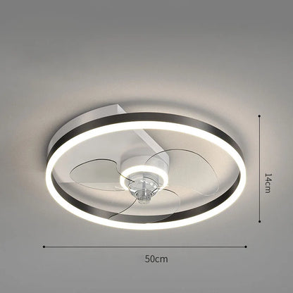 DecorBites™ Ceiling Fan Light with Invisible Blades, Remote Control, Modern Design, Silent Operation