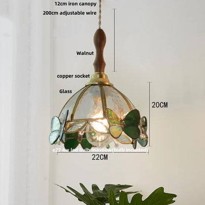 DecorBites™ Butterfly Glass LED Pendant Lights: Modern Nordic Kitchen Fixture