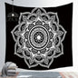 Decobites Psychedelic Mandala Sun Moon Tapestry Wall Hanging for Home Decor