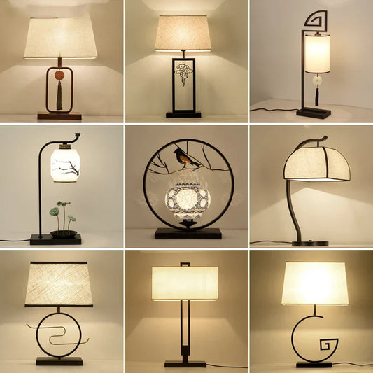 DecorBites™ Chinoiserie Table Floor Lamp - Elegant Living Room Bedroom Lighting