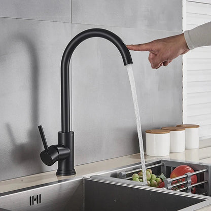 DecorBites™ Black Kitchen Faucet Touch Sensor Mixer Tap
