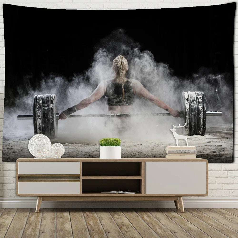 Decobites Muscle Men & Women Tapestry Wall Hanging: Psychedelic Witchcraft Art Decor