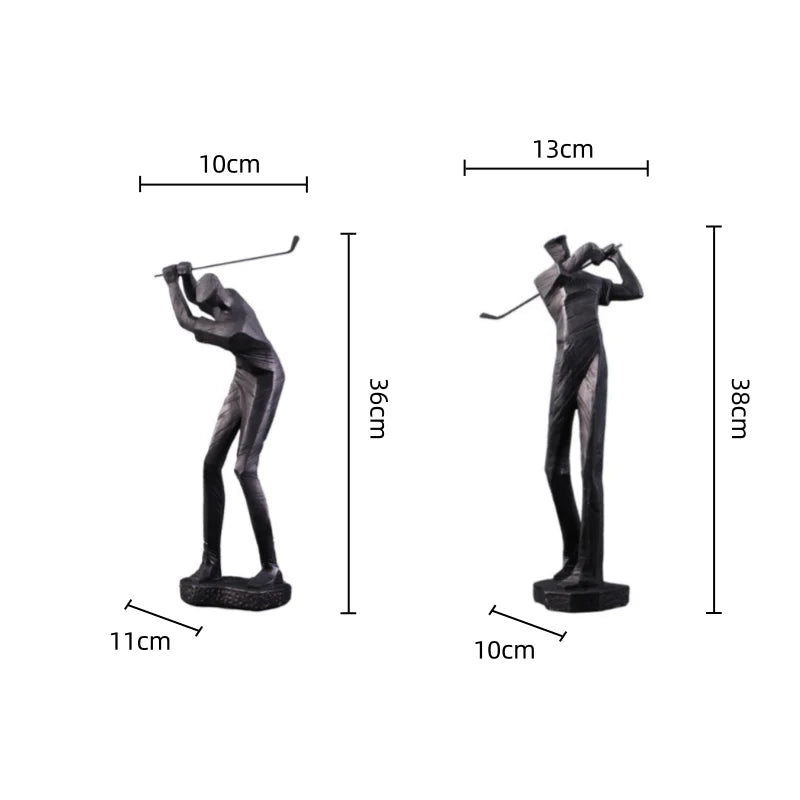 DecorBites™ Golf Sculpture Resin Figurine Decorative Ornaments for Home Decoration