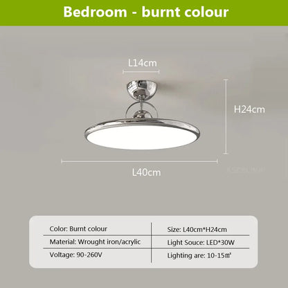 Lámpara de techo LED nórdica DecorBites™ color crema hierro - Luminarias decorativas para interiores