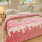 Decobites Snowflake Velvet Multifunctional Curled Blanket Soft & Breathable 100-200cm