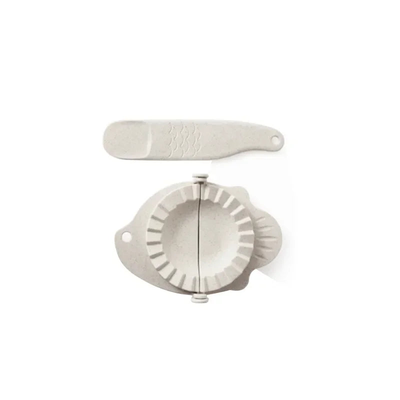 DecorBites™ Dumplings Maker Tool Wheat Straw Jiaozi Pierogi Mold Clips Pastry Kitchen Accessories