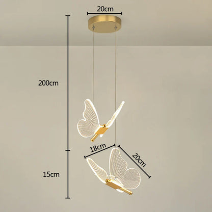 DecorBites™ Butterfly Pendant Lights - Nordic Indoor Hanging Lamp for Living and Dining Room