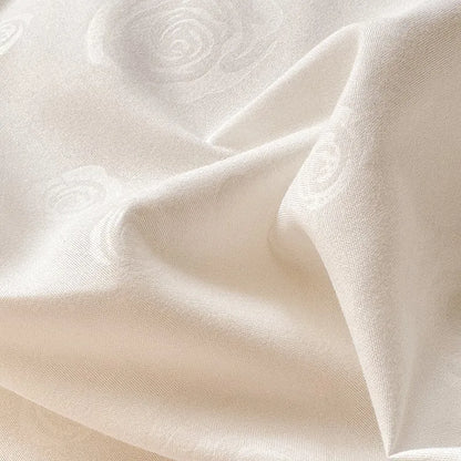 DecorBites™ Lace Bow Bed Skirt Bedding Set in Romantic Solid Color for King Queen Double Sizes