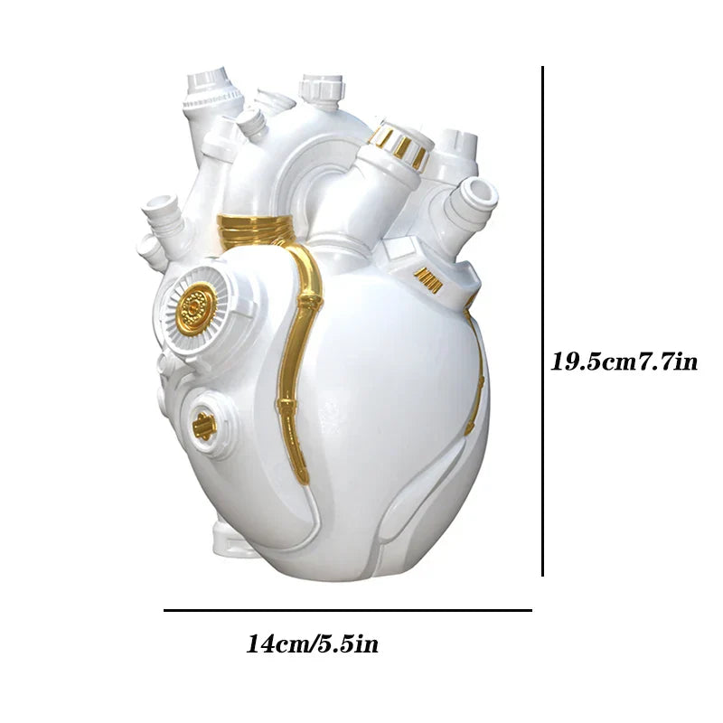 DecorBites™ Heart Cardiac Vase Resin Desktop Decoration Ornaments