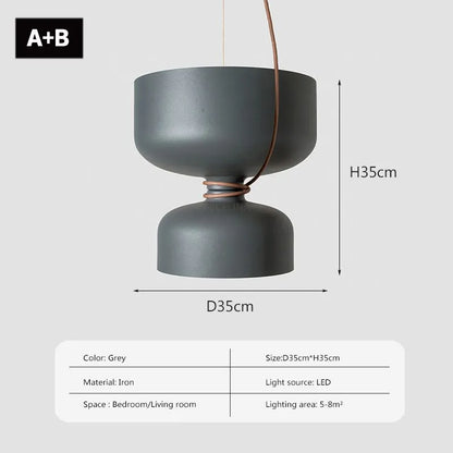 DecorBites™ LED Pendant Light: Minimalist Iron Fixture for Bedroom, Living Room, Restaurants & Bars