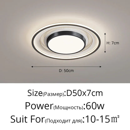 DecorBites™ LED Ceiling Light with Remote Dimming for Modern Nordic Home Decor