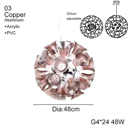 DecorBites™ Designer Luxury Chalice Lamp for Living Room Bedroom Hotel Project Décor Home LED Suspension Luminaire