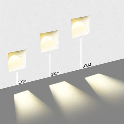 DecorBites™ LED Motion Sensor Wall Lamp 3W: Indoor/Outdoor Corner Decor Light Fixture