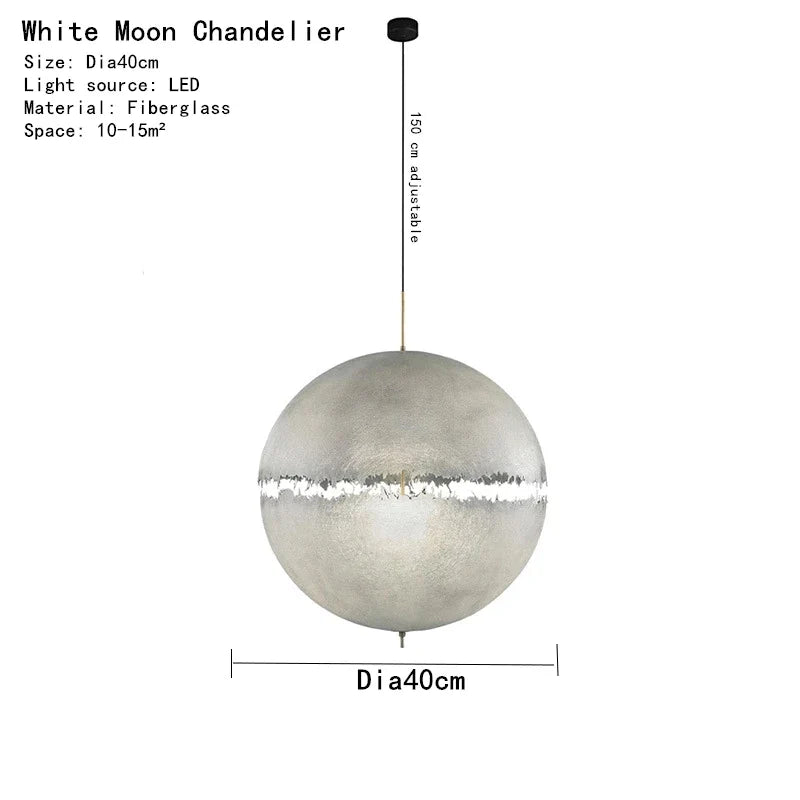 DecorBites™ Designer Moon Pendant Chandelier High-end LED Lighting for Living Room Bedroom