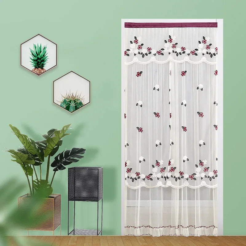 Lace Embroider Door Curtain