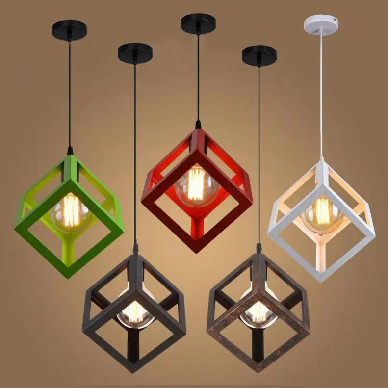 DecorBites™ Elegant Square Chandelier by Artful Design - Stylish Ceiling Light for Kitchen & Bedroom