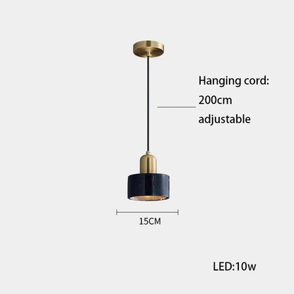 DecorBites™ LED Marble Stone Pendant Light for Dining Room