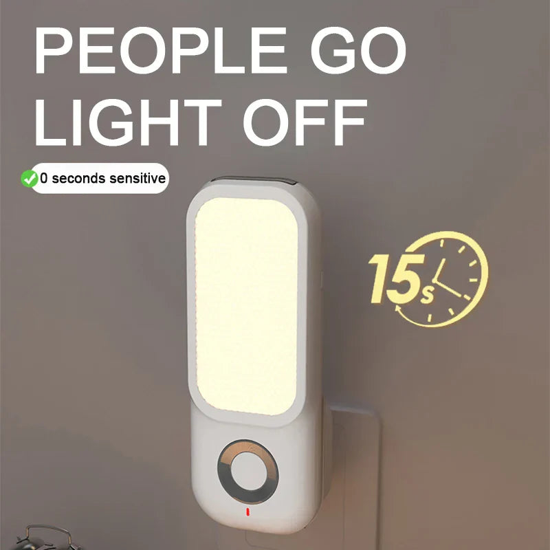 DecorBites™ LED Induction Night Light with Wireless Charging and Flashlight
