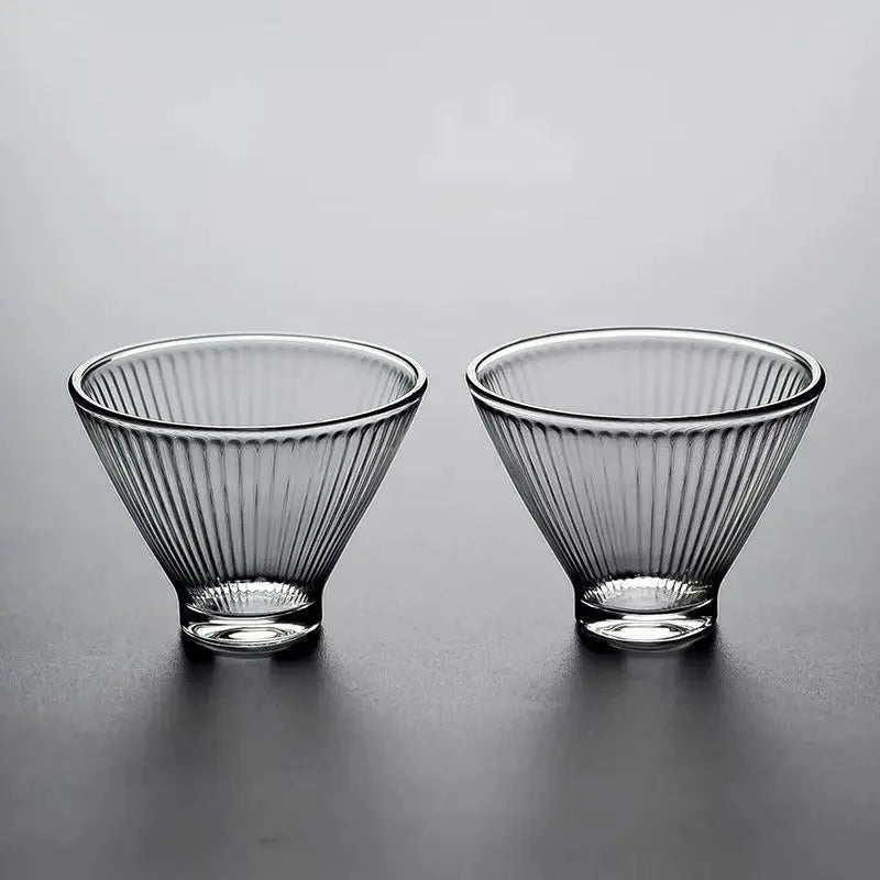 DecorBites™ Japanese Tea Cup Set of Cute Heat-resistant Glass Mugs and Teacups