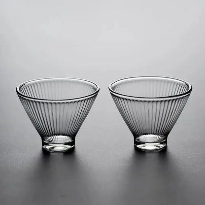 DecorBites™ Japanese Tea Cup Set of Cute Heat-resistant Glass Mugs and Teacups