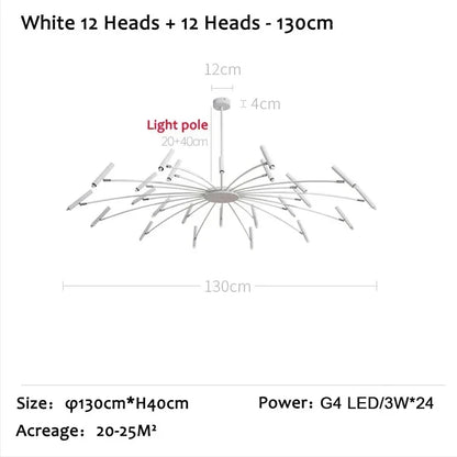 Lámpara de techo LED DecorBites™ de estilo nórdico para salón, comedor o dormitorio