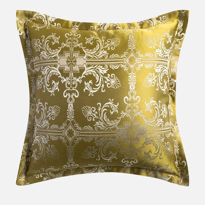 DecorBites™ Baroque Floral Geometry Jacquard Cushion Covers - European Classical Decor, 45x45cm