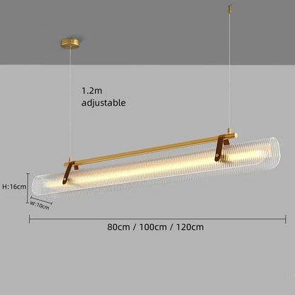 Nordic Minimalist Acrylic Strip Pendant Light