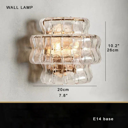 DecorBites™ Brown Glass Pendant Lights for Dining Table Chandelier, Oval Clear Round Suspension Lamp