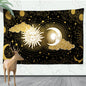 Decobites Sun Moon Tarot Tapestry: Mystical Abstract Art for Home Decor