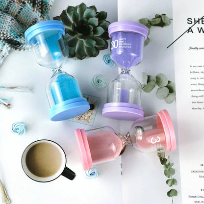 DecorBites™ Hourglass Sand Timer Desktop Ornament for Kids and Home Decor