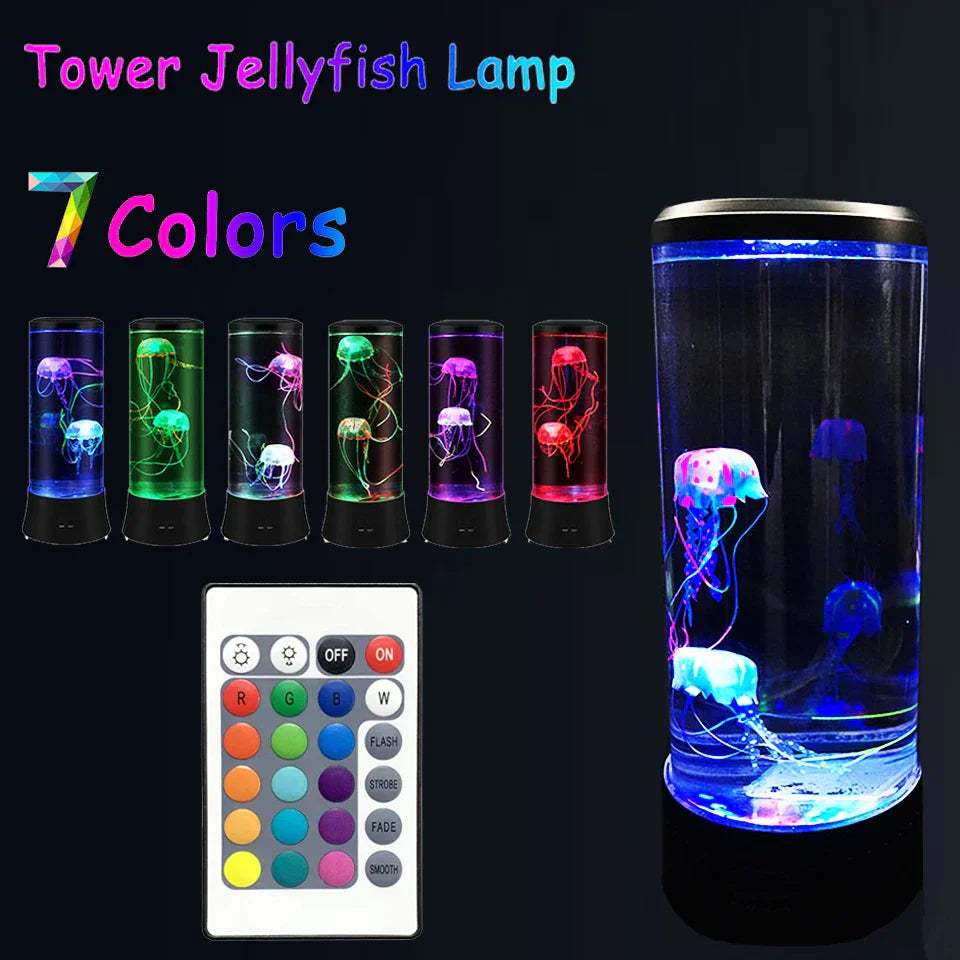 LED Jellyfish Night Lamp