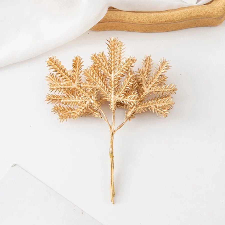 Decorbites™ Goldene Frost-Künstliche Äste für Heimdekoration, Hochzeit & Fotohintergrund