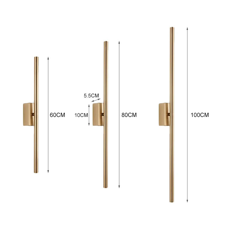 ديكوربايتس™ مصباح حائط LED أسود نورديك لغرفة المعيشة، غرفة النوم، السلالم، الممر