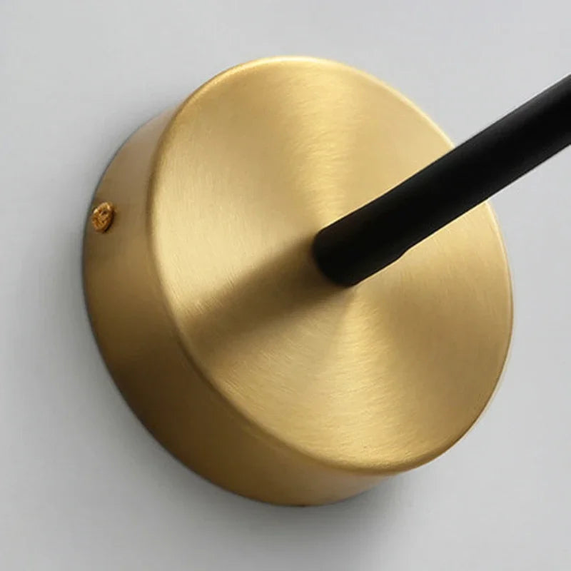 DecorBites™ Adjustable Arm Copper Wall Lamp LED Bedside Reading Light