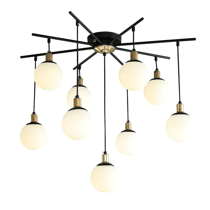 ثريا DecorBites™ المصنوعة من جزيئات كرات الزجاج الفني لغرفة المعيشة، وغرفة الأطفال، وغرفة الدراسة، وديكور المنزل