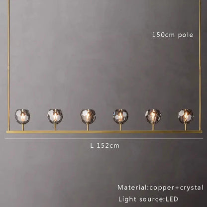 DecorBites™ Crystal Chandelier Lights for Modern Kitchen Island Bar Decor